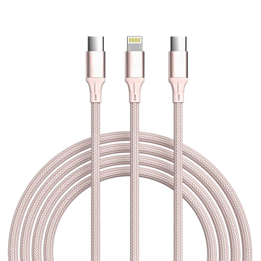 3-in-1 Cable For IPhone/Ipad & Android Devices - Retail Pack