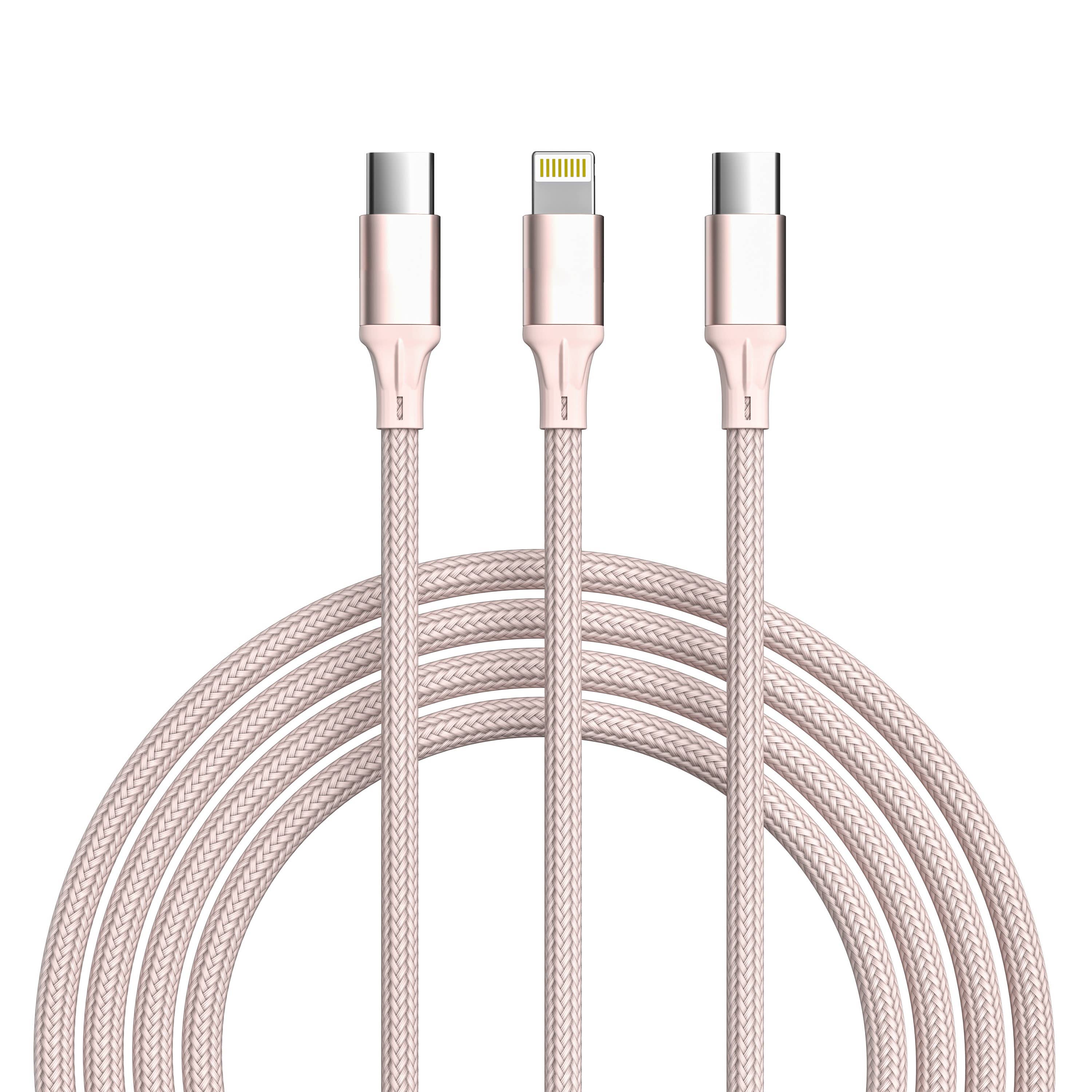 3-in-1 Cable For IPhone/Ipad & Android Devices - Retail Pack