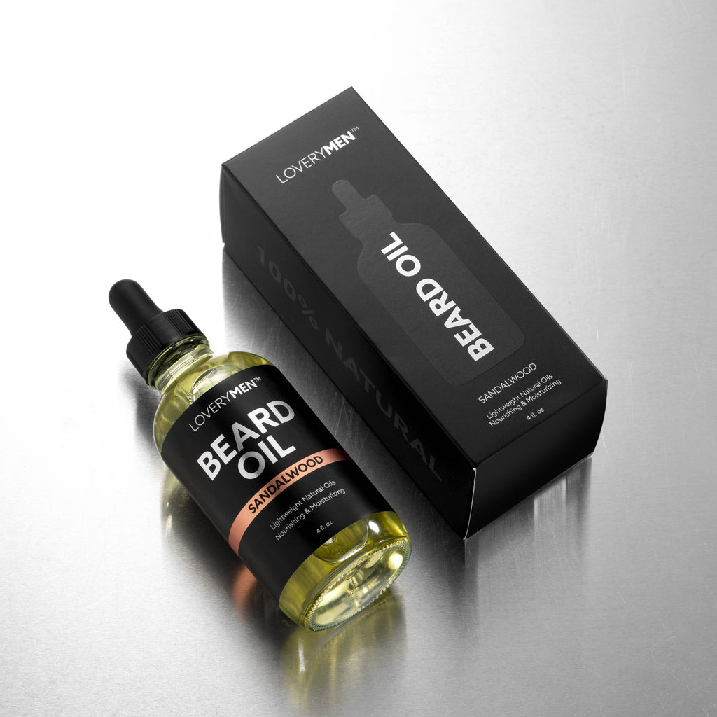 LOVERYMEN Sandalwood Scented  Beard Oil - 4 oz
