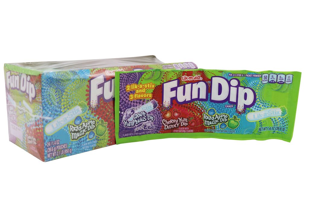 Fun Dip Candy Three Flavor Pack, 24ct