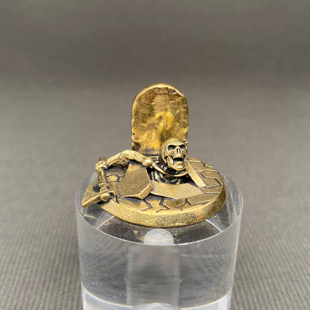 Skeleton In The Tomb Brass Crafts Decoration Desktop Ornaments