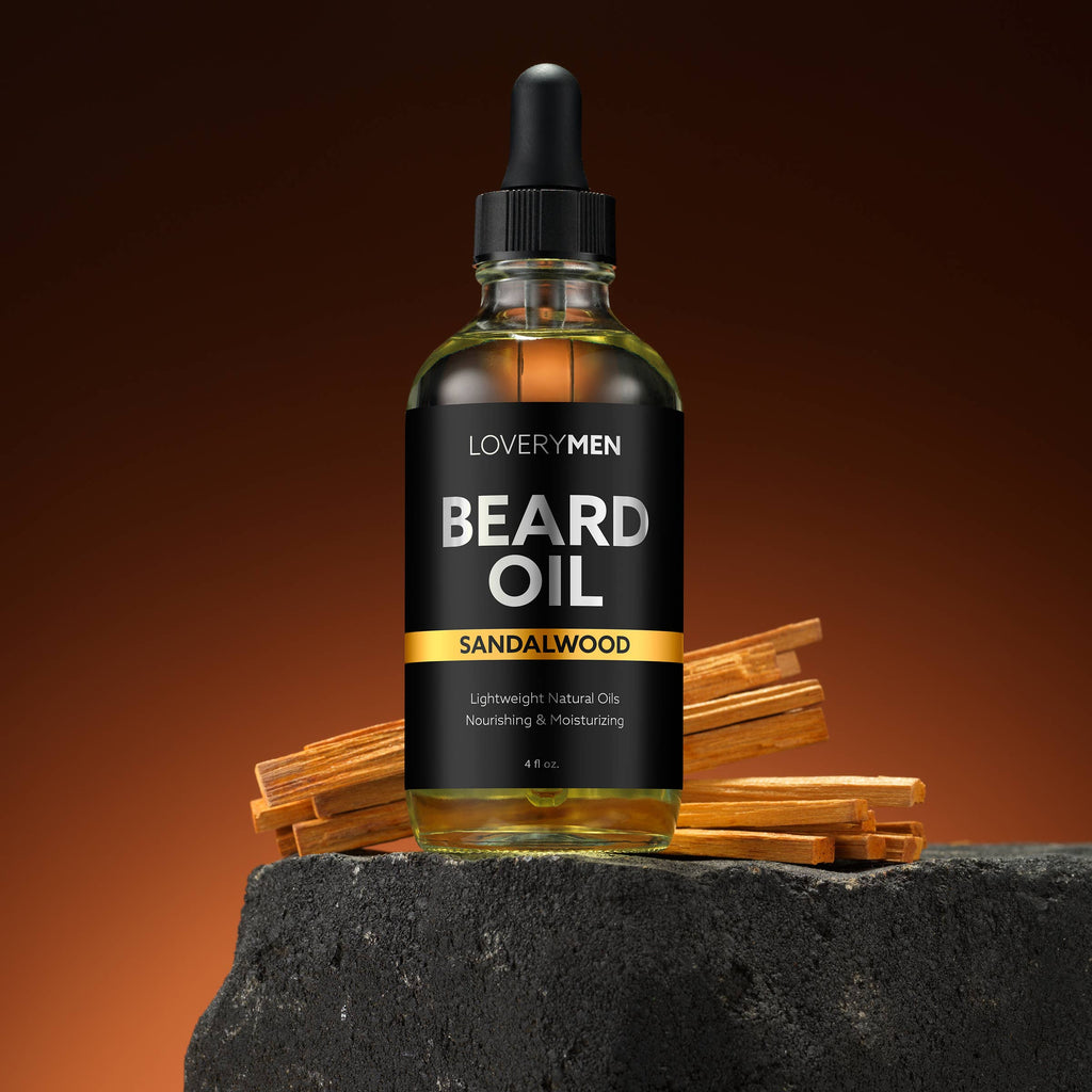 LOVERYMEN Sandalwood Scented  Beard Oil - 4 oz
