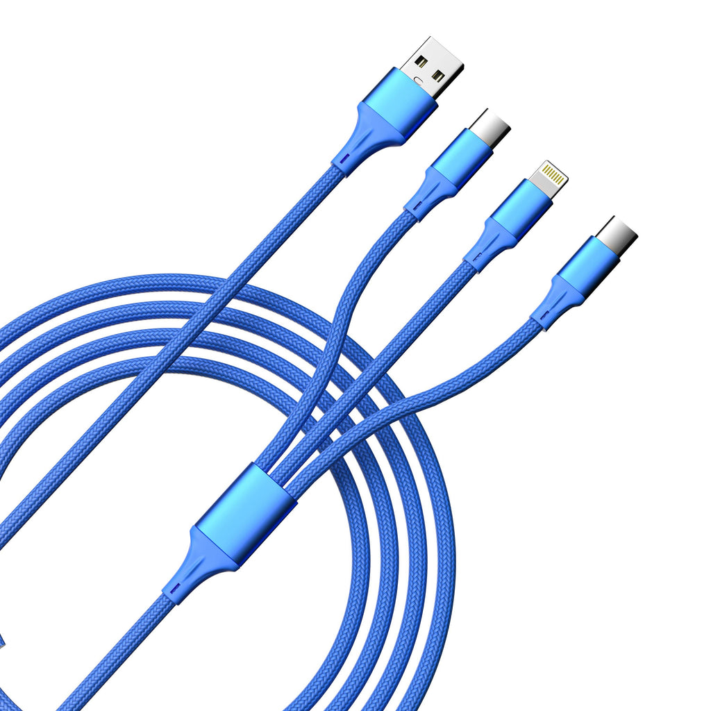 3-in-1 Cable For IPhone/Ipad & Android Devices - Retail Pack