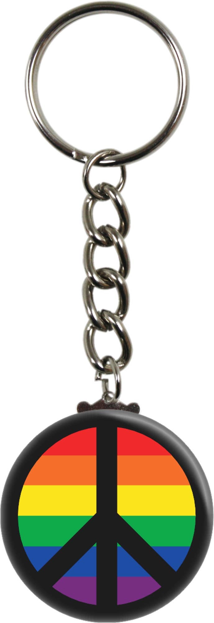 Keychain - Peace Sign - Three Color Options