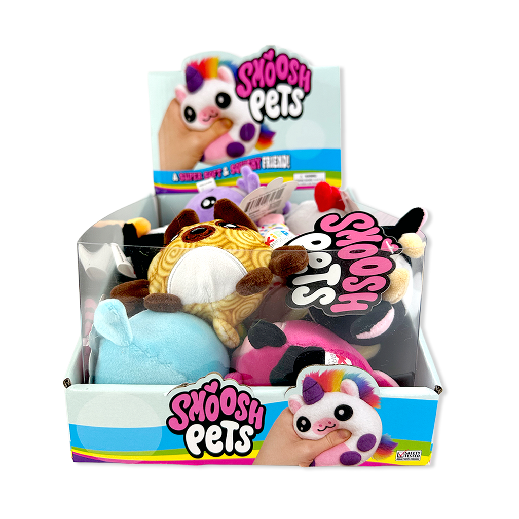 Smoosh Pets Soft Squishy Plush Ball Assortment - 12/Display