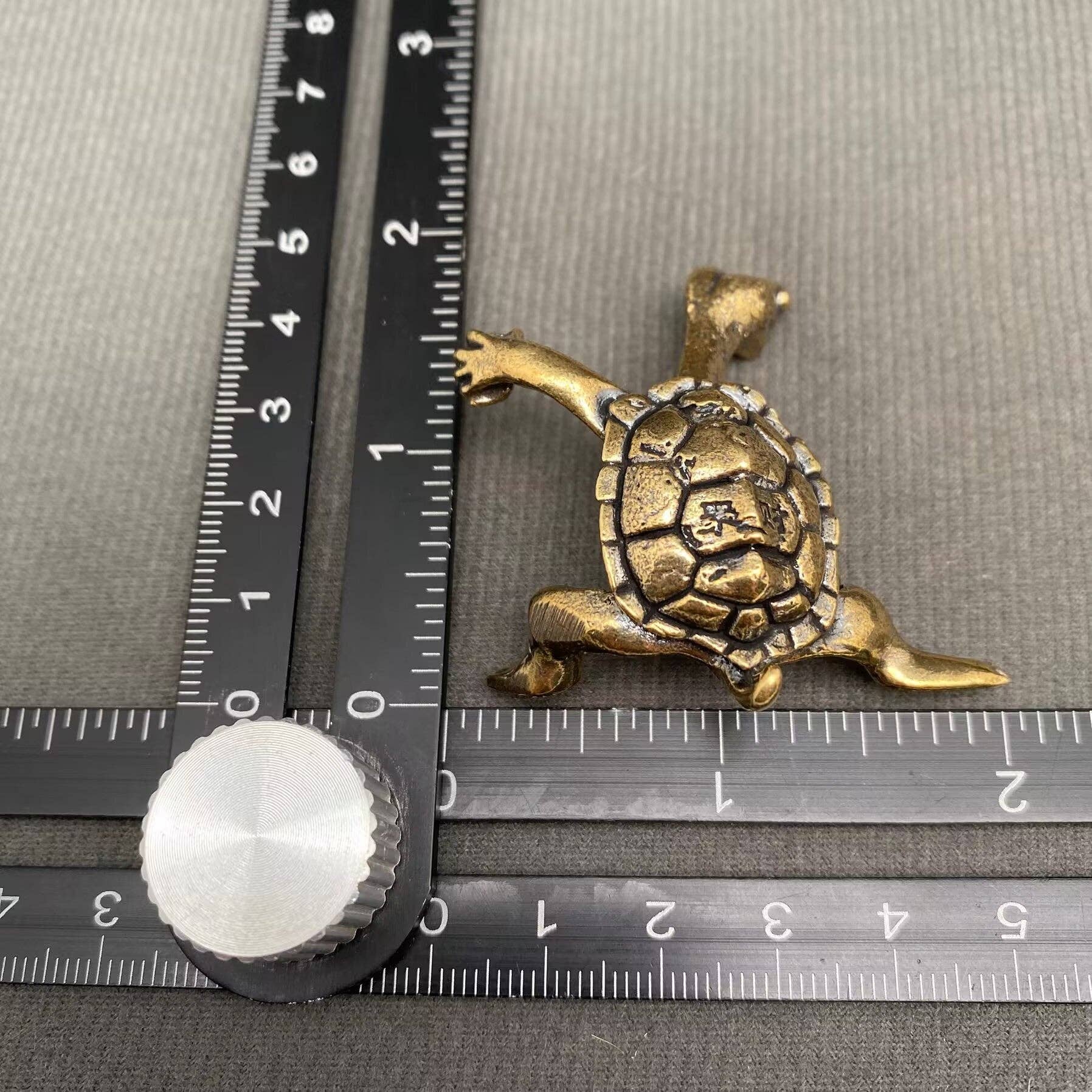 Chinese Style Brass Turtle Crafts Decoration Desktop Ornaments