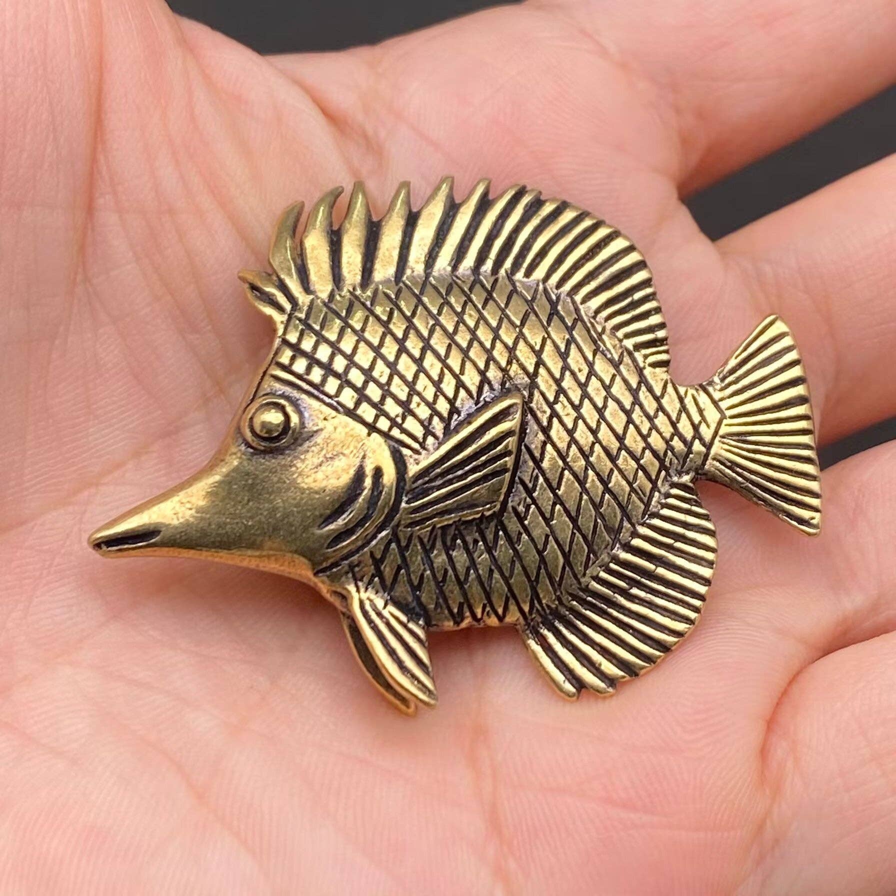 Brass Fish Crafts Decoration Desktop Ornaments