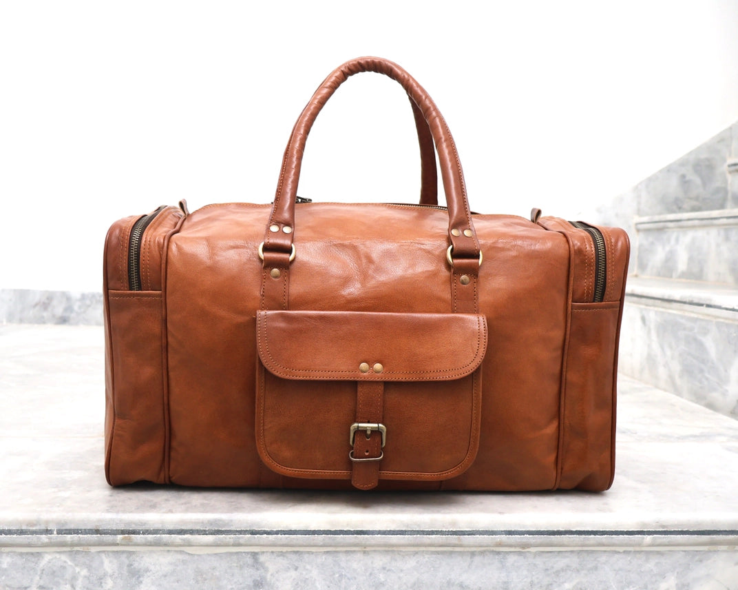 Genuine Leather Duffle Bag (Weekender, Overnight...)