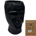 Matte Black Ceramic Geo Style Vase/Planter