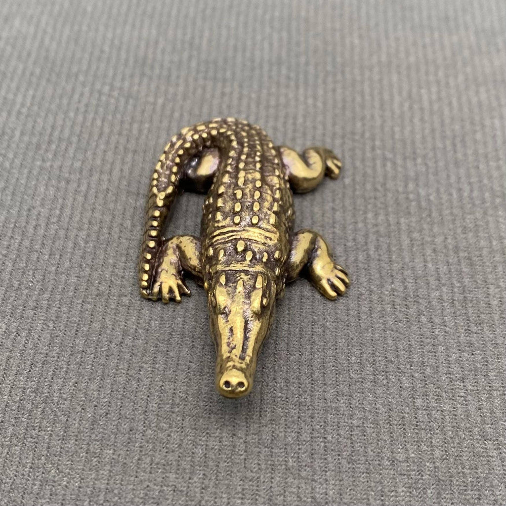 Brass Crocodile Crafts Desktop Ornaments Decoration