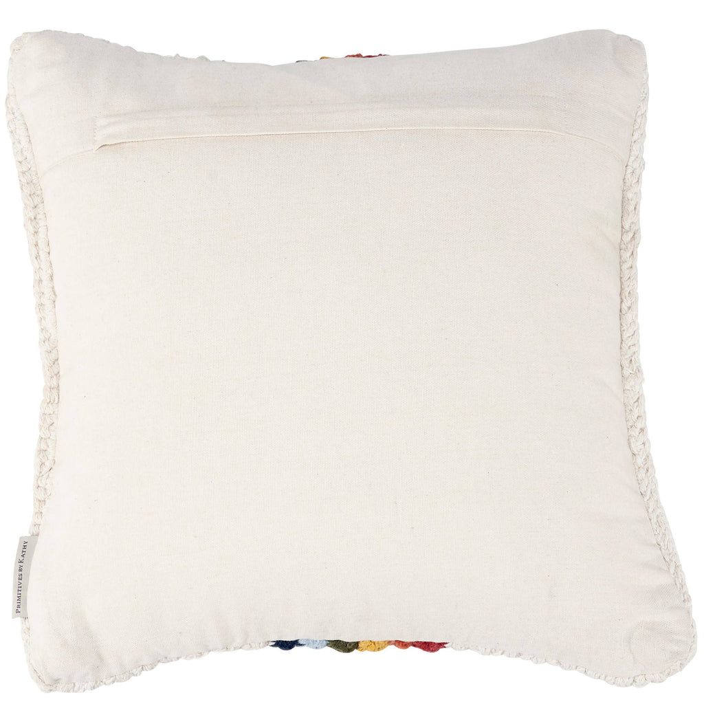 Rainbow Stripe Pillow