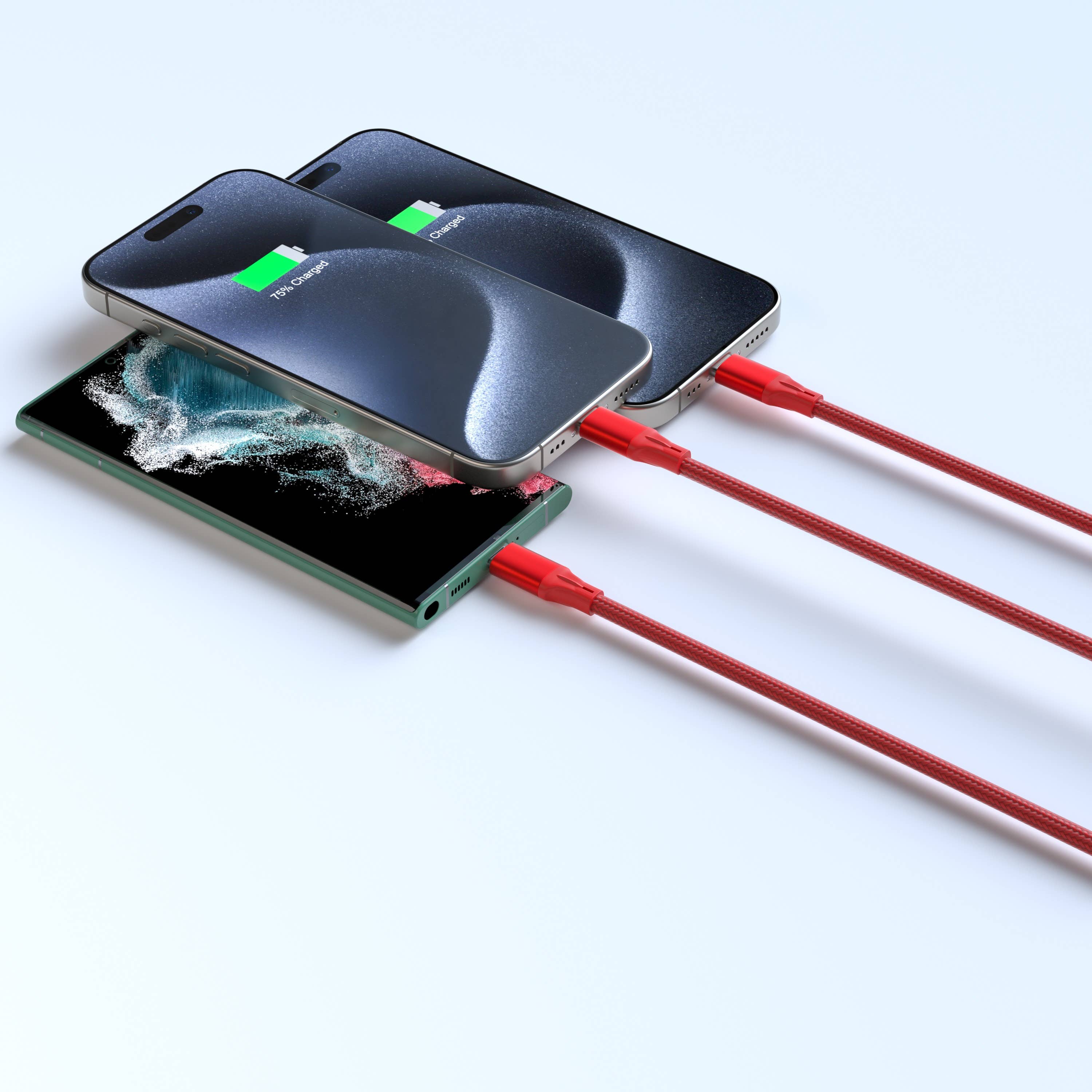 3-in-1 Cable For IPhone/Ipad & Android Devices - Retail Pack