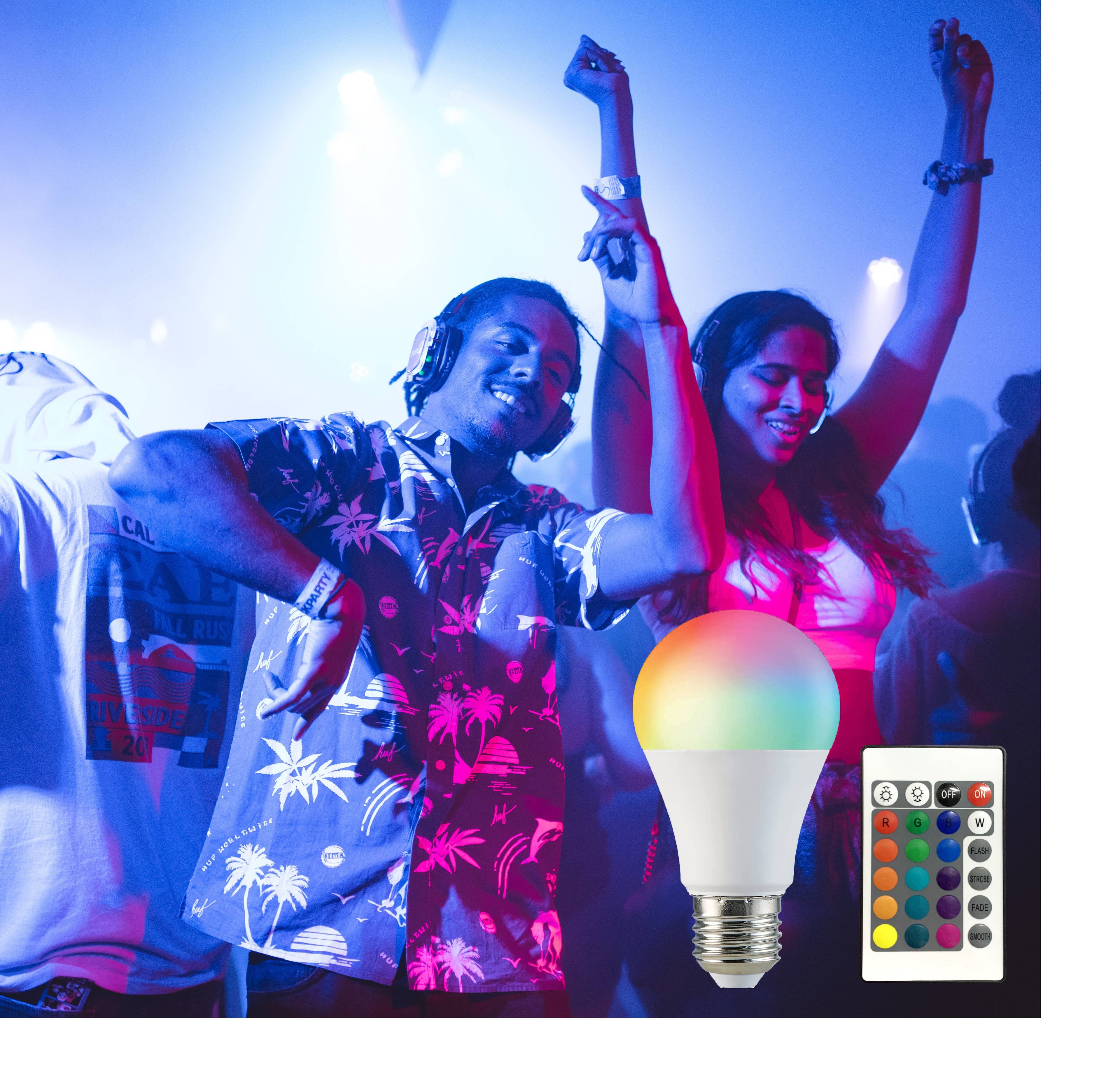2-Pack Smart Home Multi-Color LED A19 Bulb 5W- Retail Pack