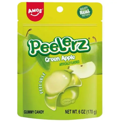 Amos Gummy Peelerz, Green Apple 6oz