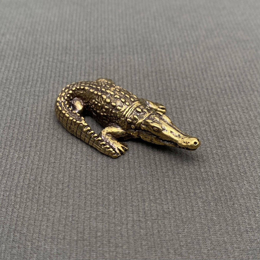 Brass Crocodile Crafts Desktop Ornaments Decoration