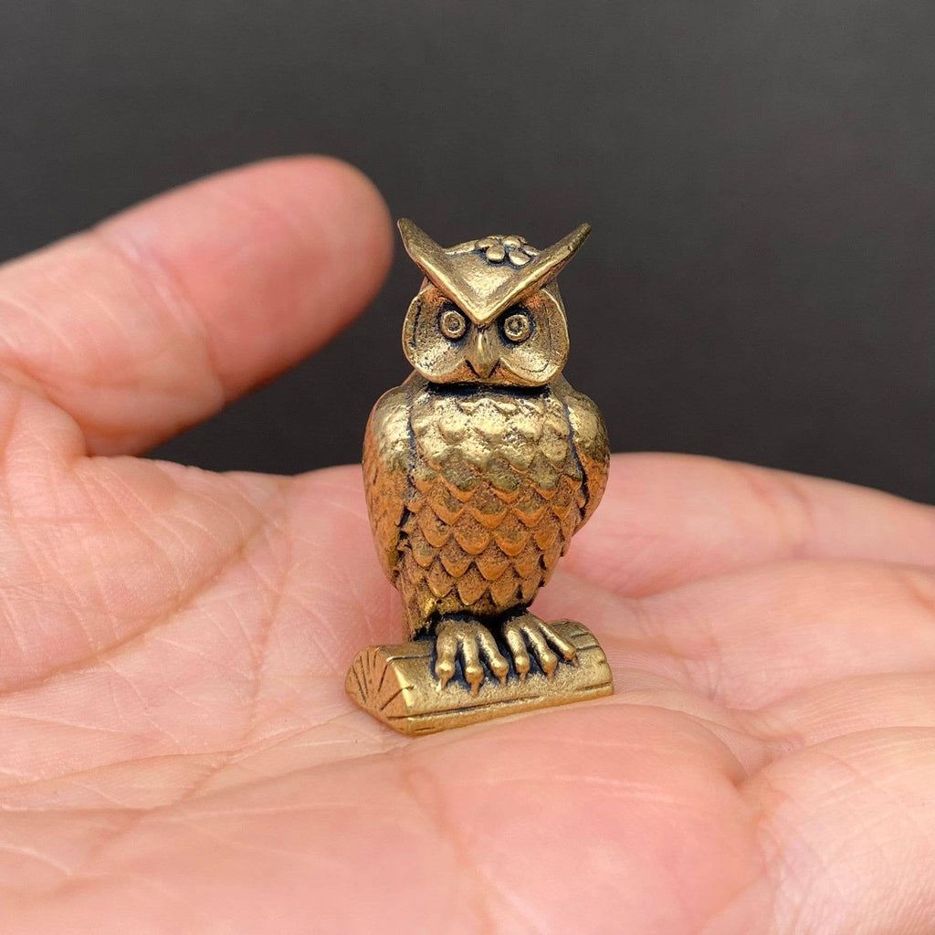 Owl Brass Archer Crafts Decoration Desktop Ornaments