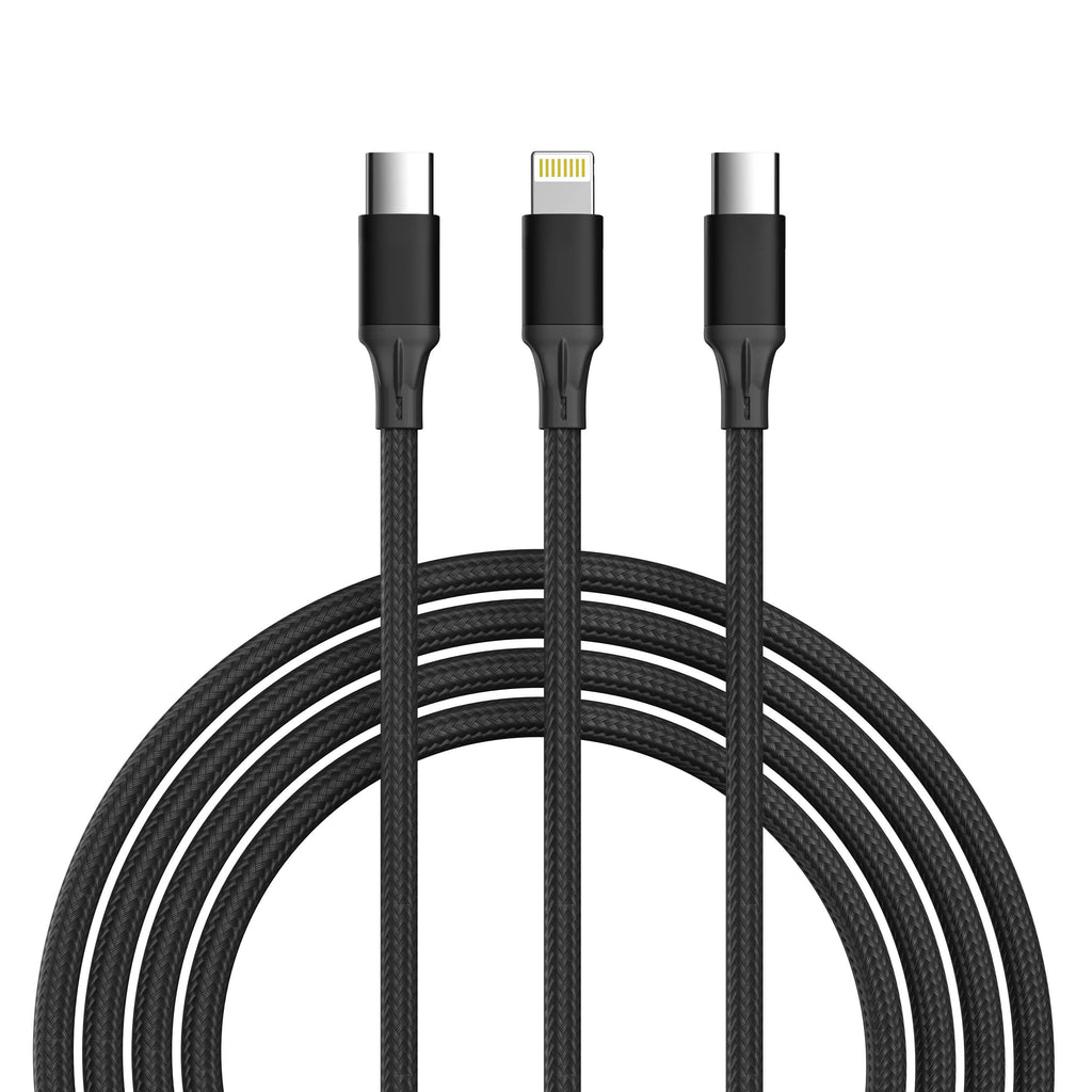 3-in-1 Cable For IPhone/Ipad & Android Devices - Retail Pack
