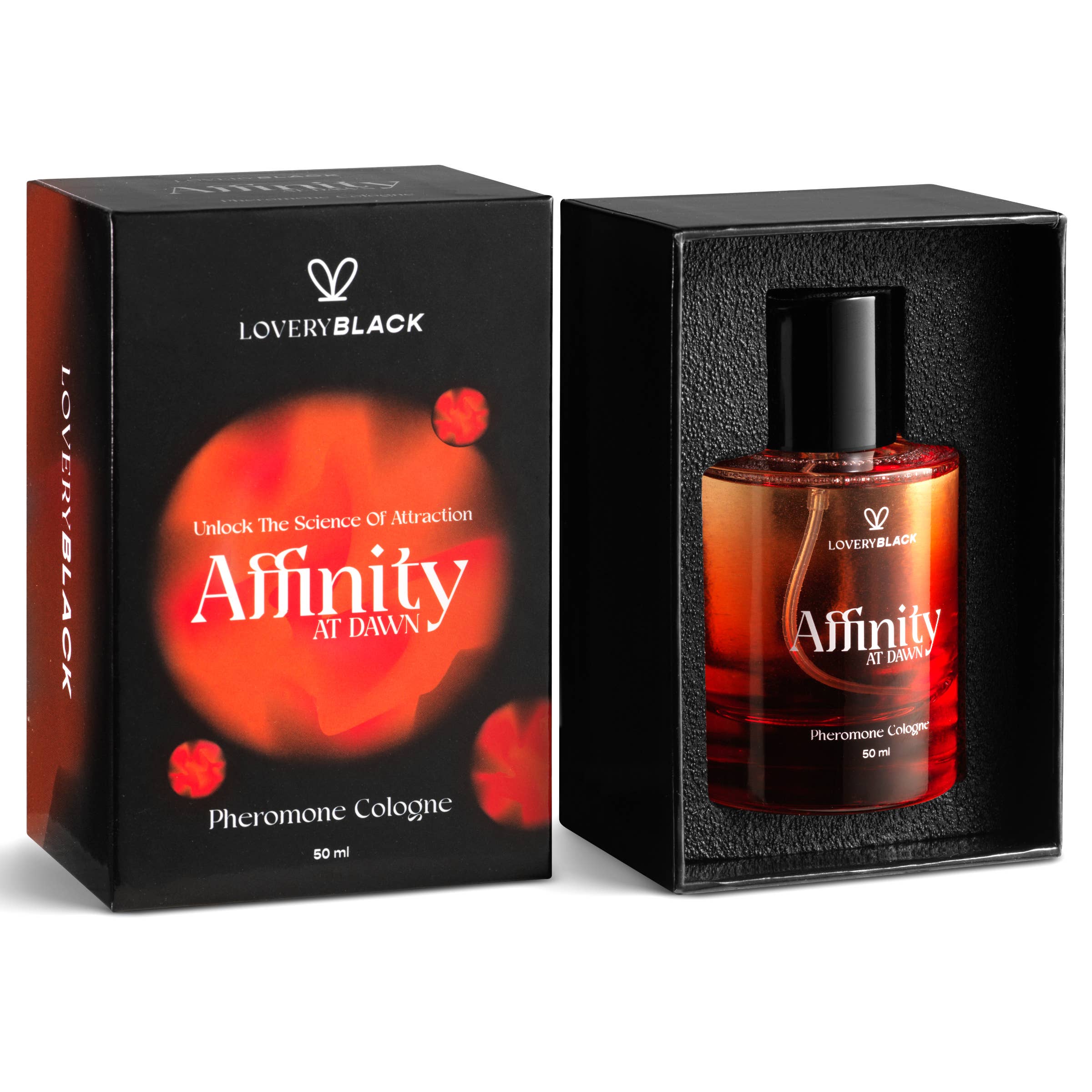 LoveryBlack Affinity At Dawn Pheromone Cologne – 50ml Unisex