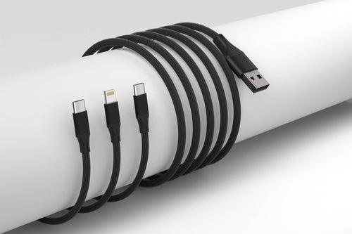 3-in-1 Cable For IPhone/Ipad & Android Devices - Retail Pack