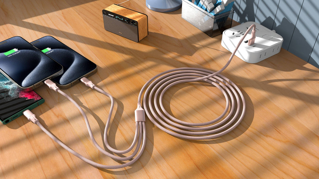 3-in-1 Cable For IPhone/Ipad & Android Devices - Retail Pack