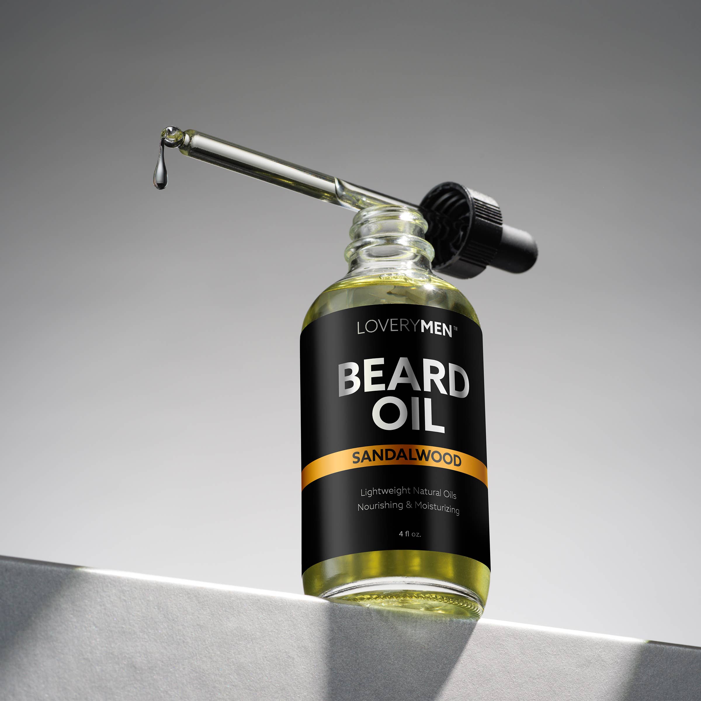 LOVERYMEN Sandalwood Scented  Beard Oil - 4 oz