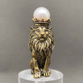 The Lion Wearing A Crown Crafts Brass Desktop Ornaments