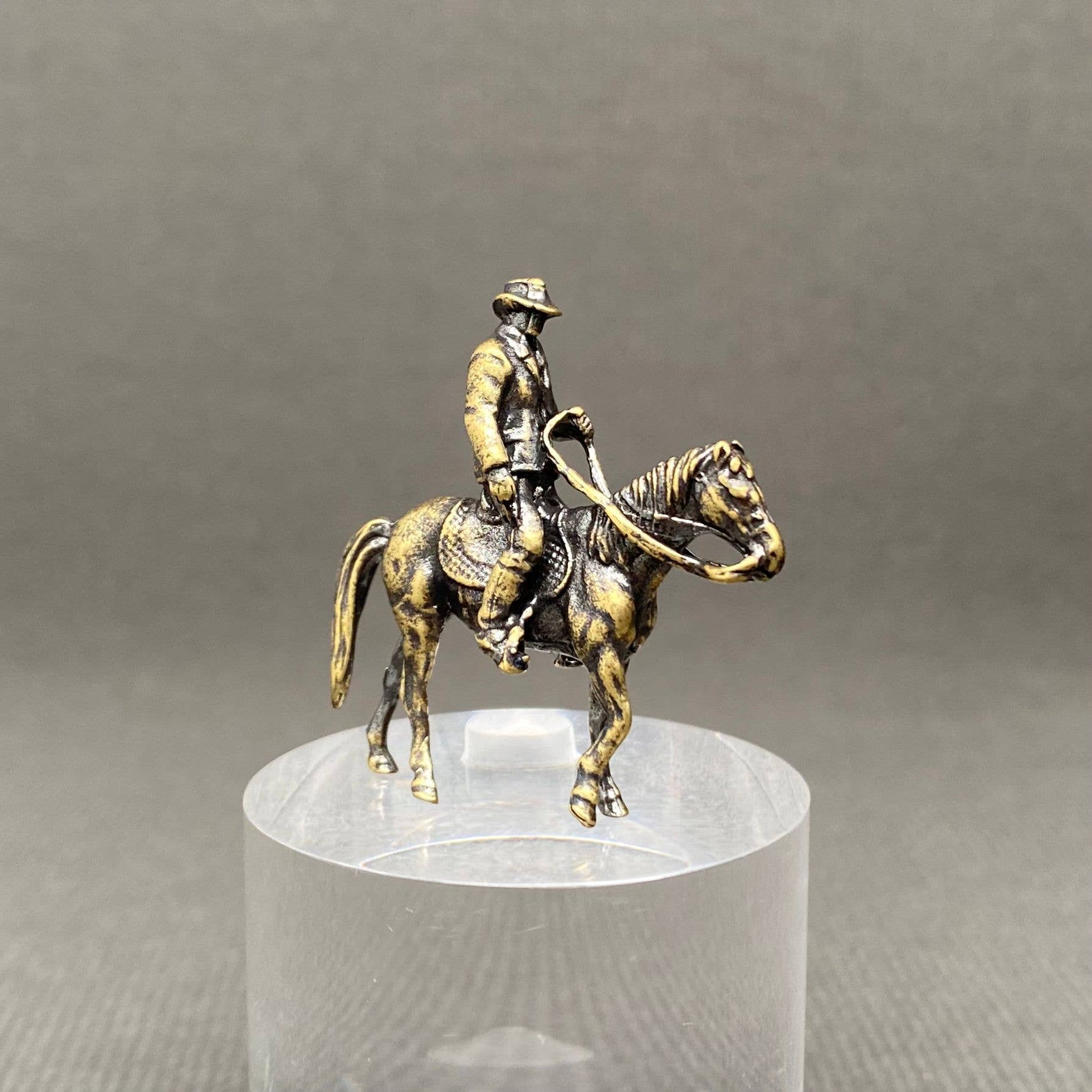 Brass Escort On Horseback Crafts Decoration Desktop Ornaments