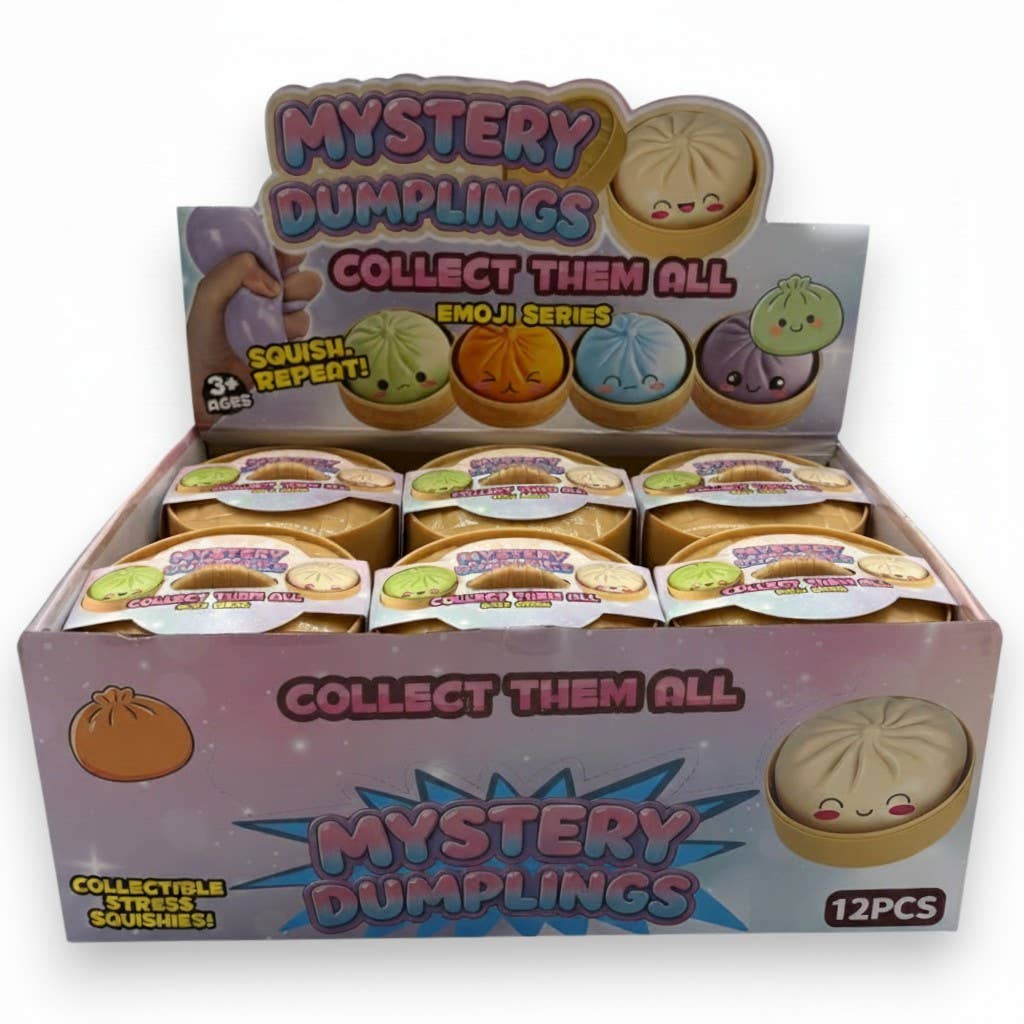 Mystery Squishy Dumplings - Emoji Series 12ct