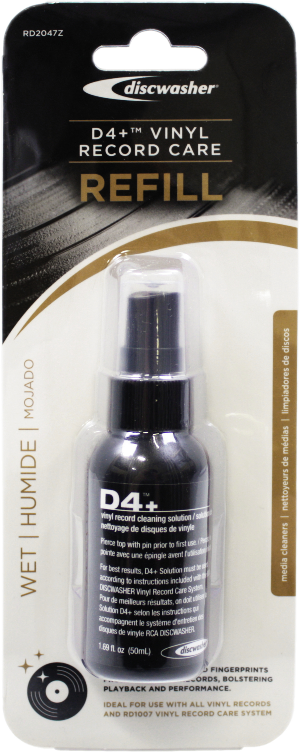Record Cleaner - Discwasher D4+ - Replacement Fluid