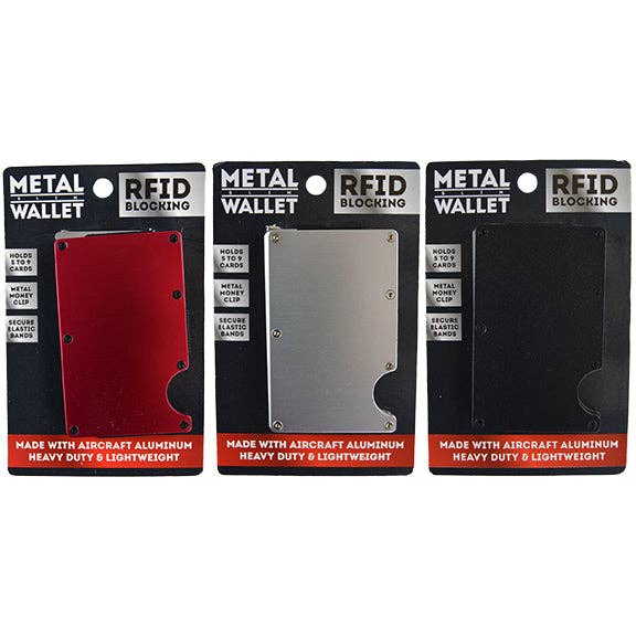 Ultra Thin RFID Blocking Metal Wallet Bulk Assortment