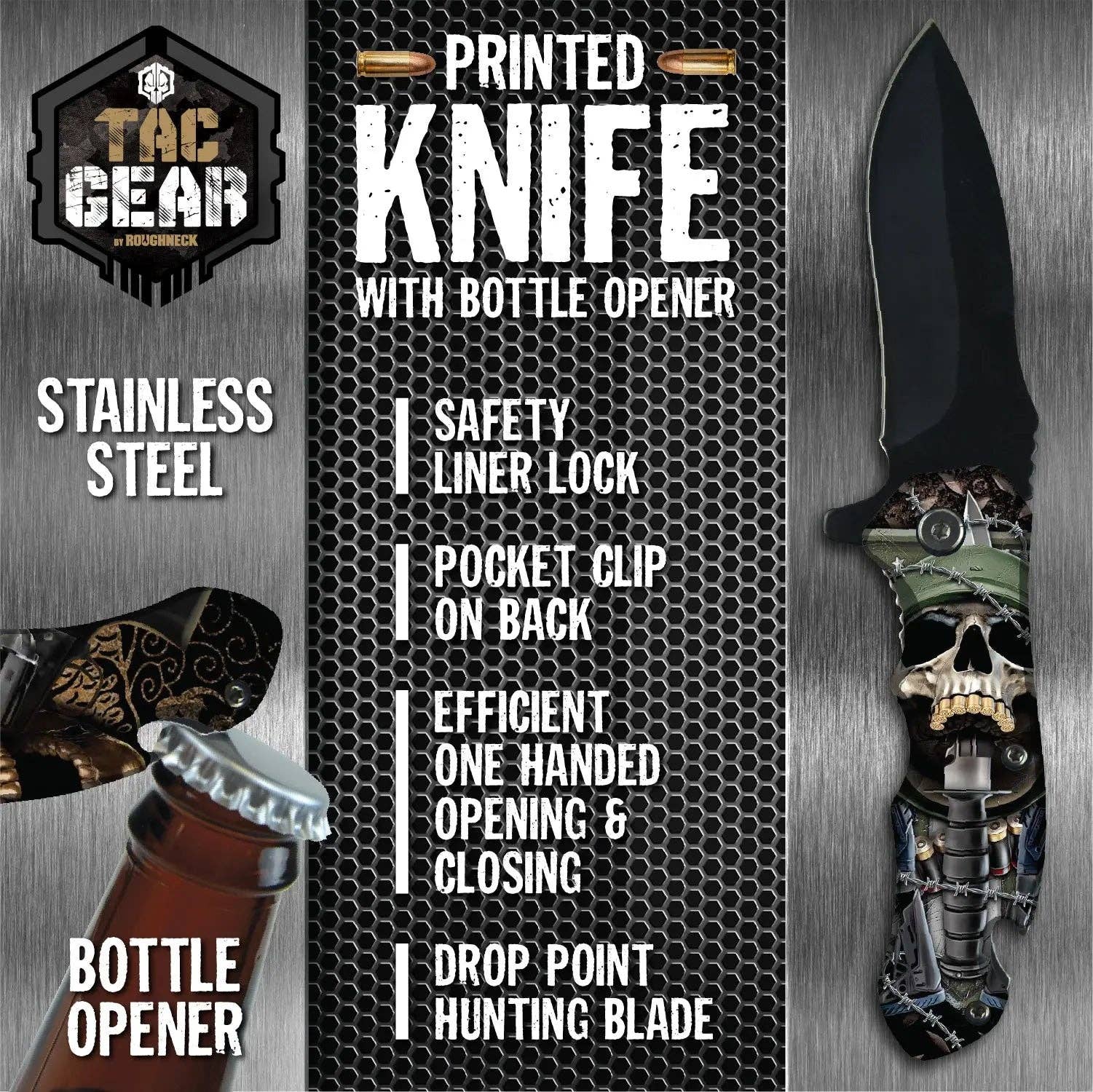 Tac Gear Multi Use Knife Printed Bulk Closeout Assortment