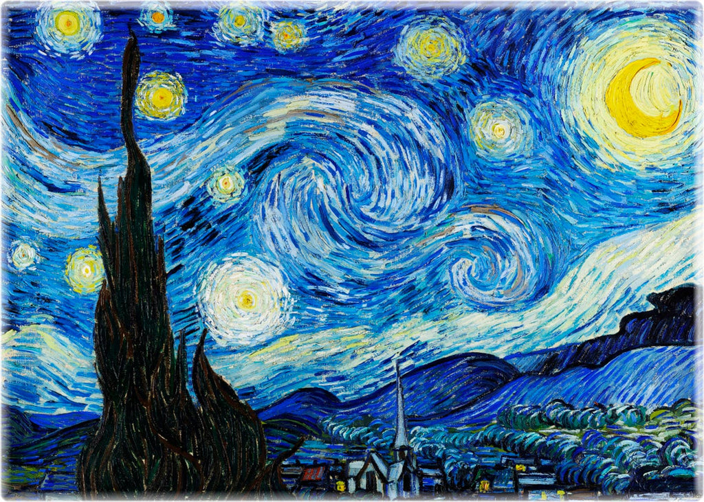 Magnet - Van Gogh Starry Night 1889 Asylum Vintage Repro