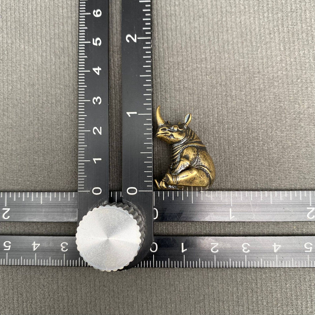 Brass Rhinoceros Crafts Decoration Desktop Ornaments