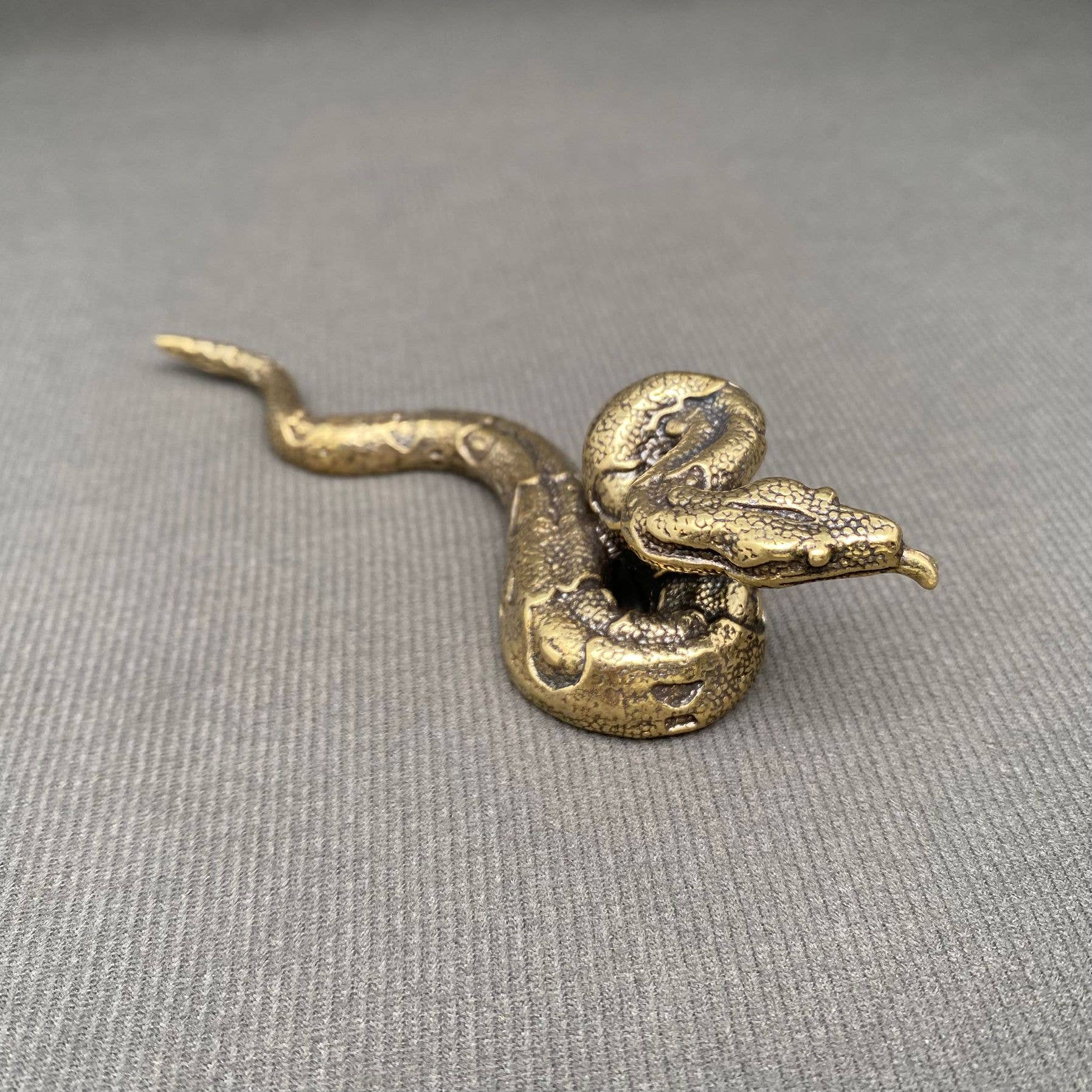 Brass Python Crafts Decoration Desktop Ornaments
