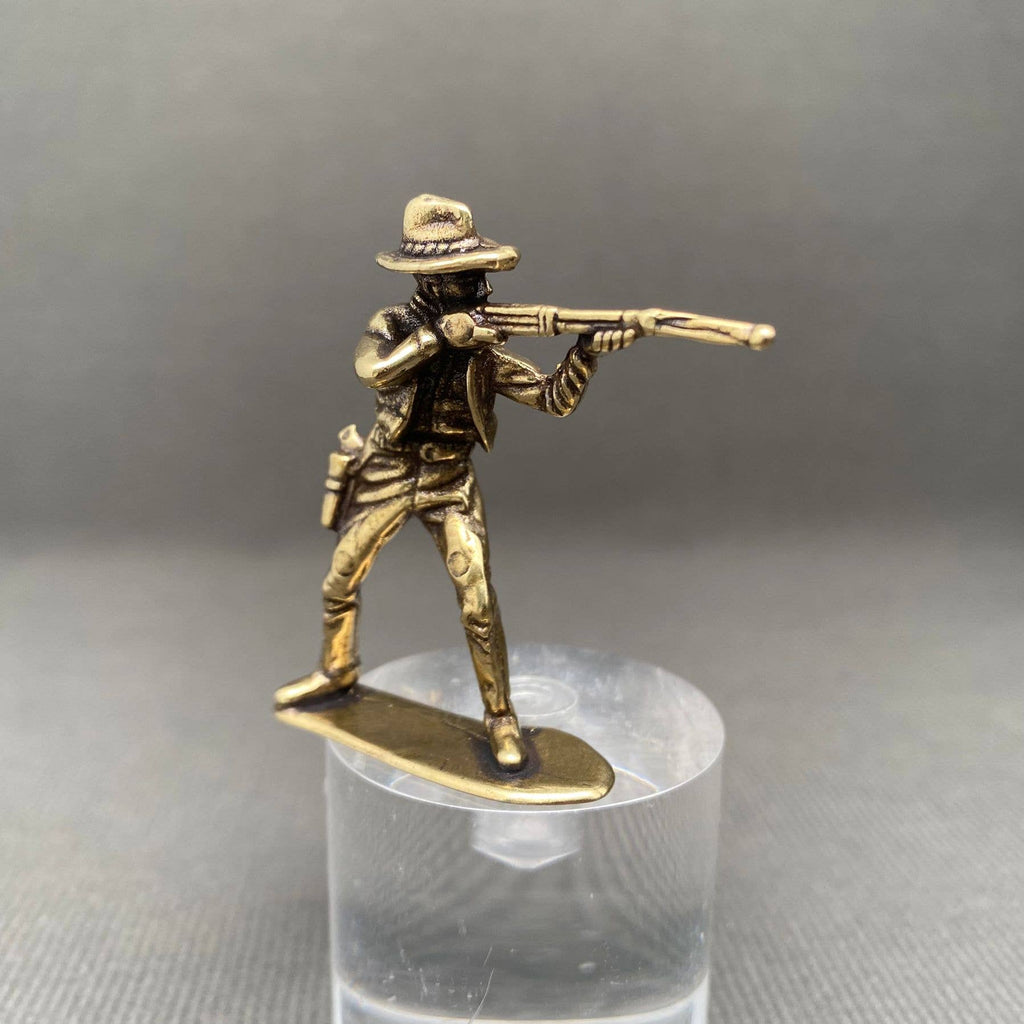 Brass Cowboy Crafts Decoration Desktop Ornaments