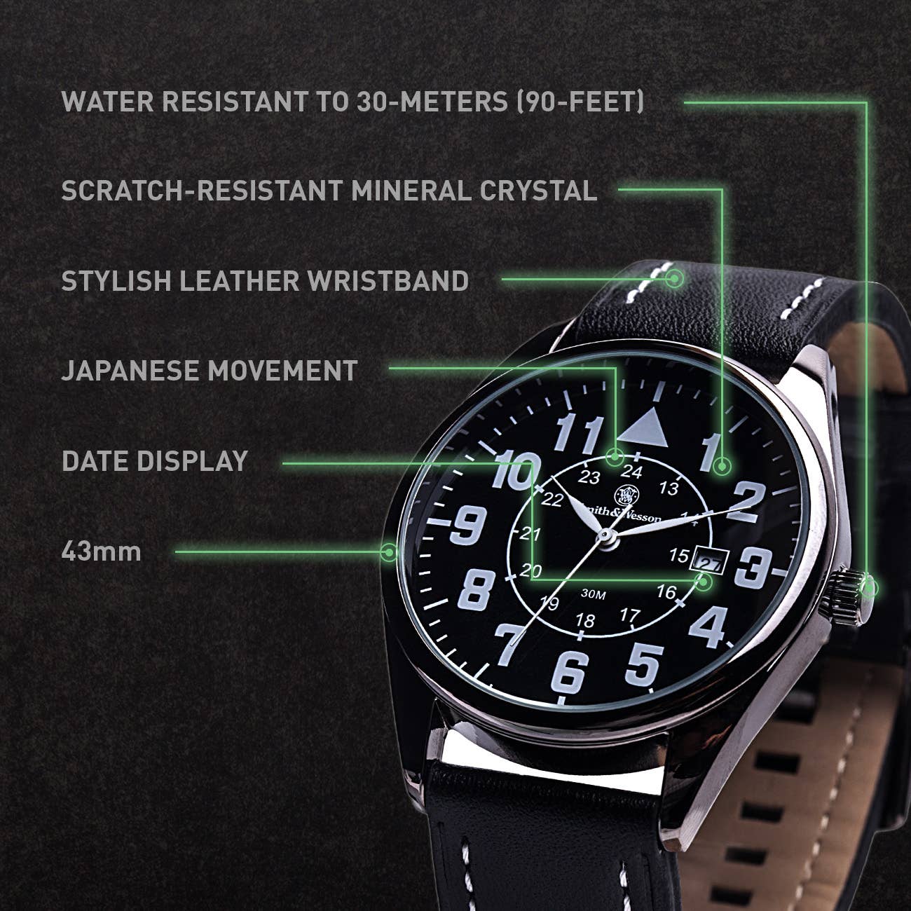 Smith & Wesson CIVILIAN WITH LEATHER STRAP