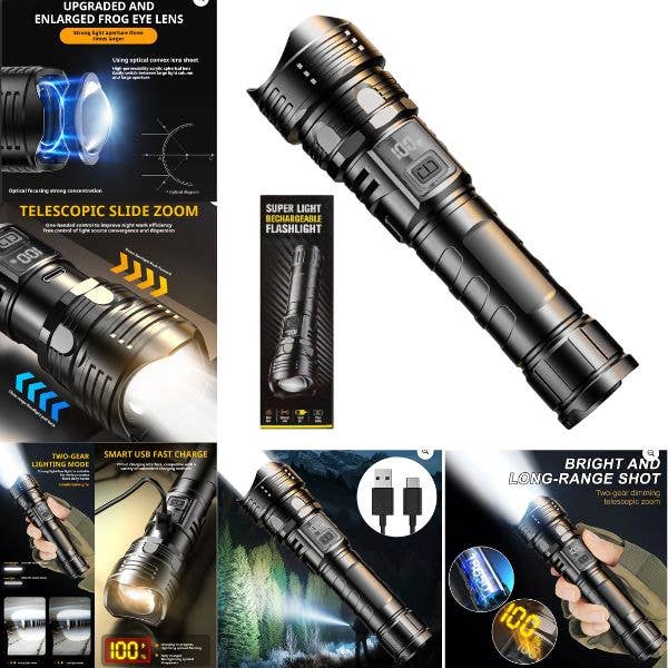 LED Super 6" Light - Yellow Box Style - Power Zoom