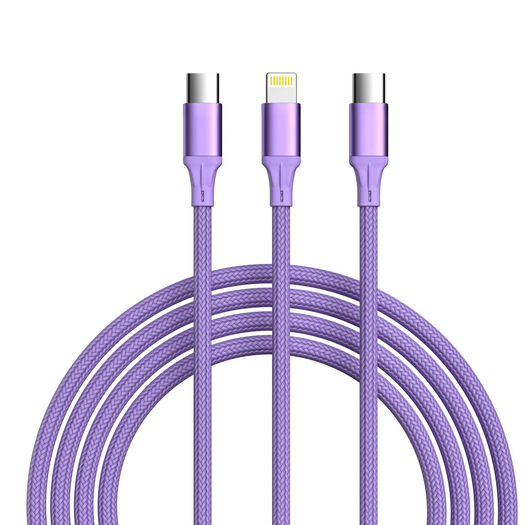 3-in-1 Cable For IPhone/Ipad & Android Devices - Retail Pack