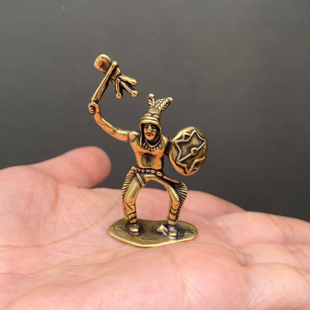 Indian Warriors Brass Crafts Decoration Desktop Ornaments