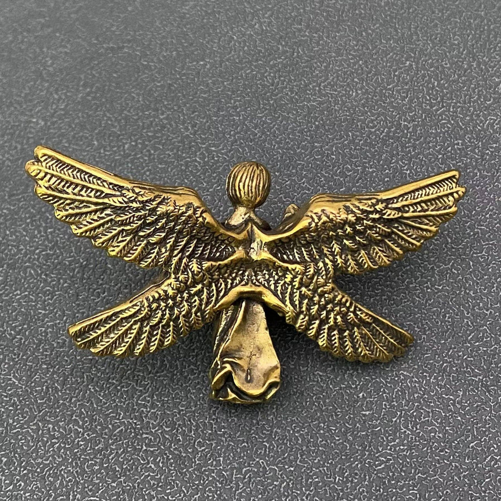 Brass Angel Statue Crafts Desktop Ornaments Decoration