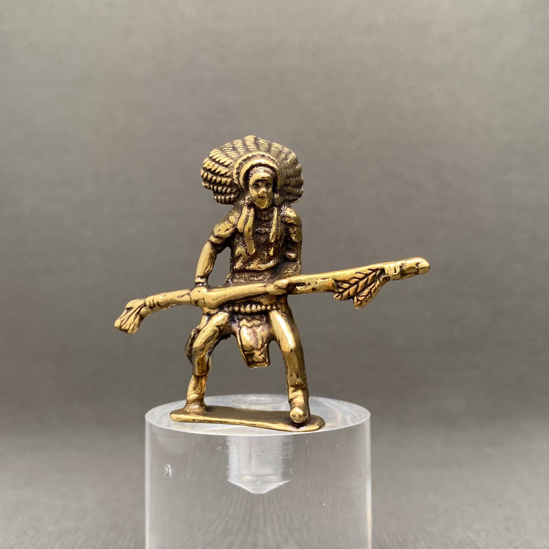 Brass Indian Warriors Crafts Decoration Desktop Ornaments