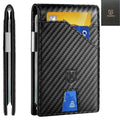 Vootai Leather Wallets - #N9Z9 - Carbon Textured Black