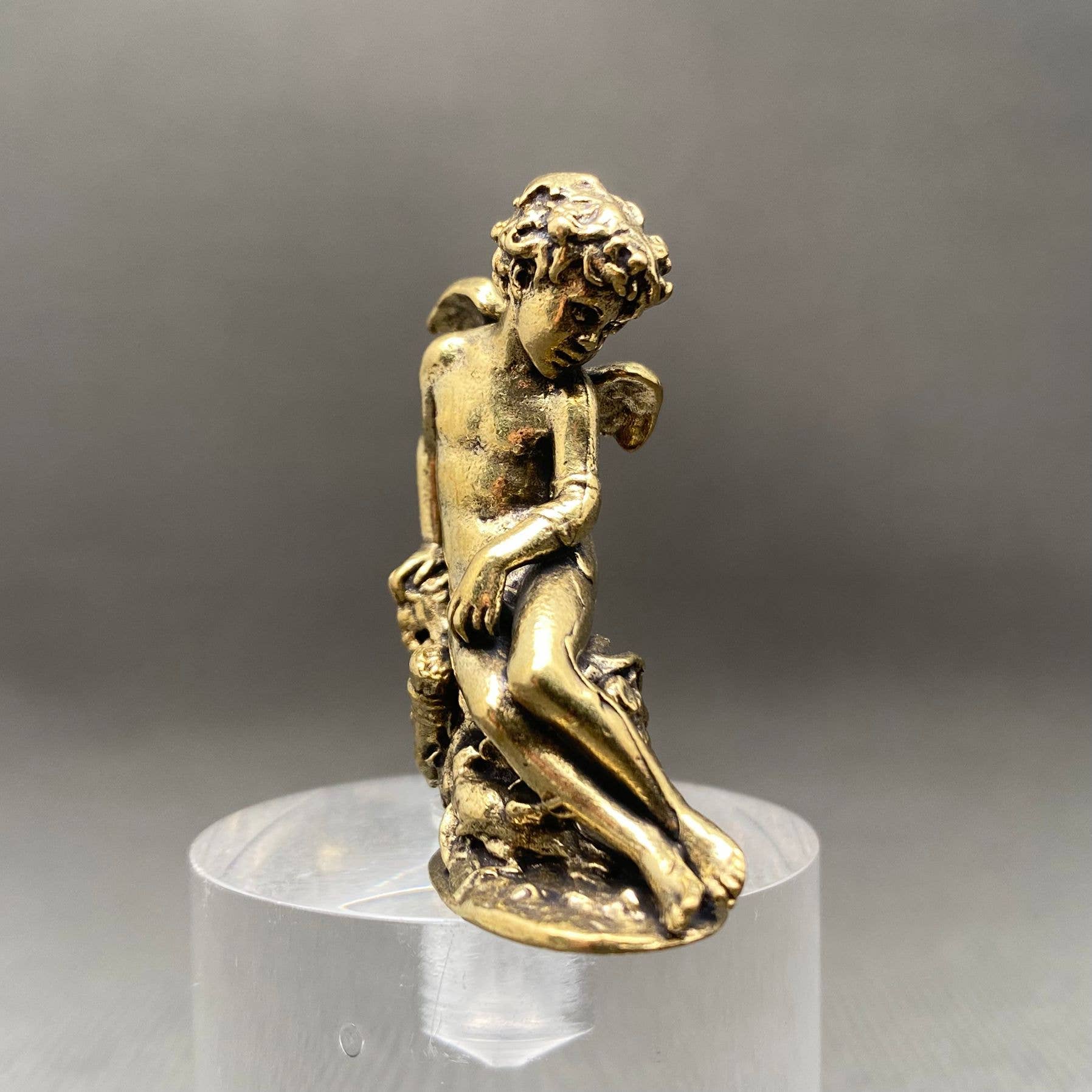 Brass Statue of Angel Crafts Desktop Ornaments Decoration