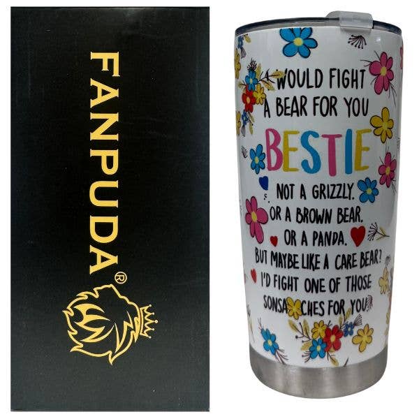 Premium Drinkware - Bestie Flowers - 20OZ