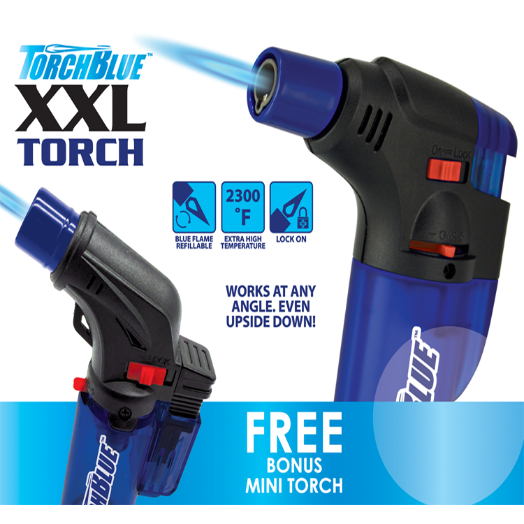 XXL Torch Lighter & Bonus Mini Torch 2-Pack Set