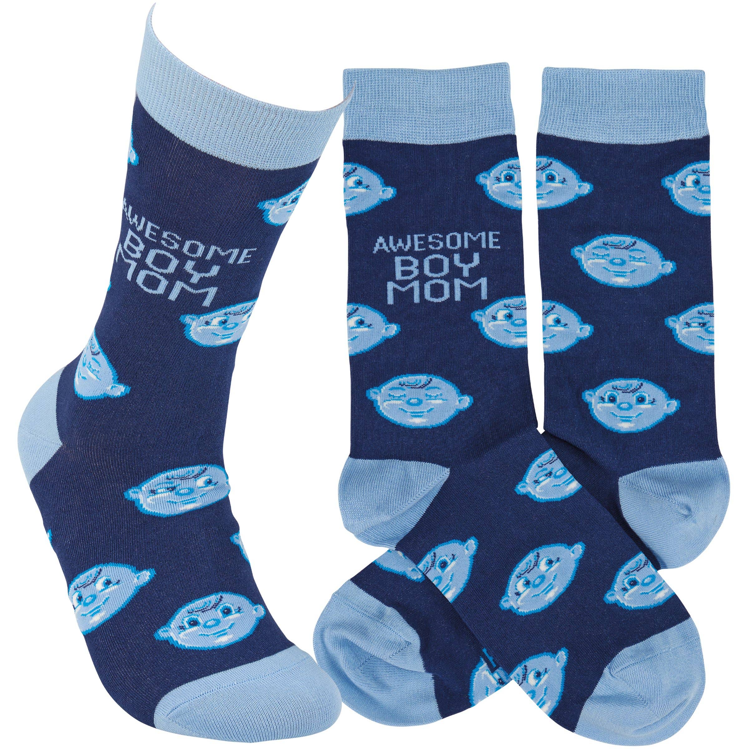 Awesome Boy Mom Socks