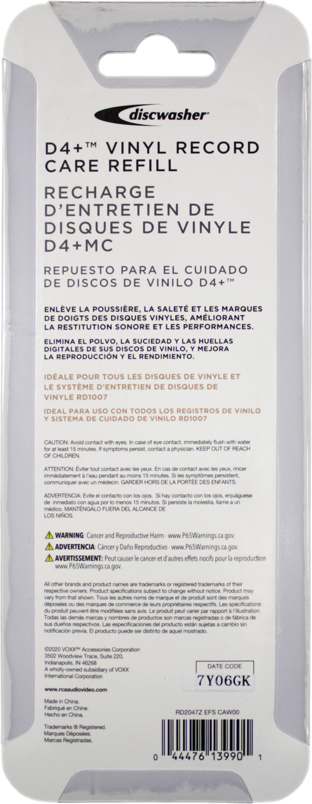 Record Cleaner - Discwasher D4+ - Replacement Fluid