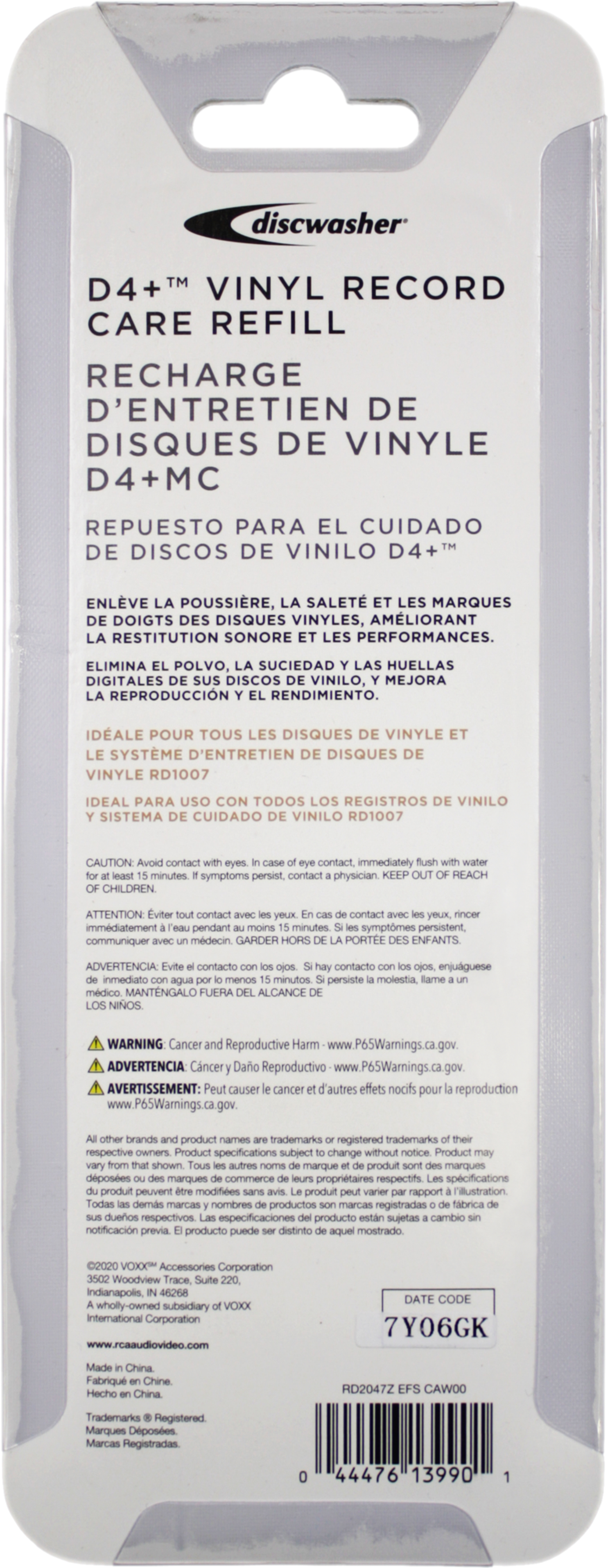 Record Cleaner - Discwasher D4+ - Replacement Fluid