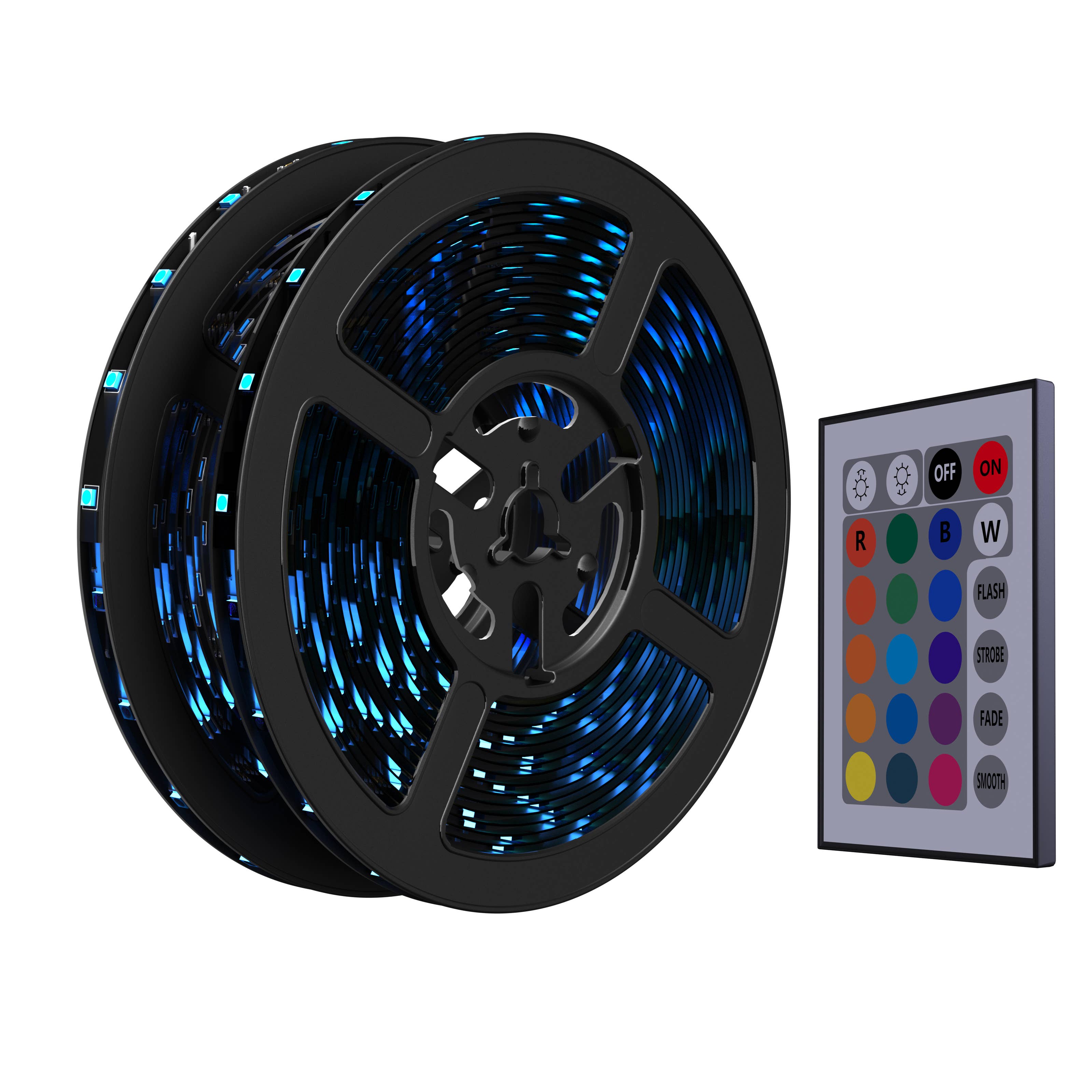 100 Feet Led Strips with Remote Control- Retail Packaging