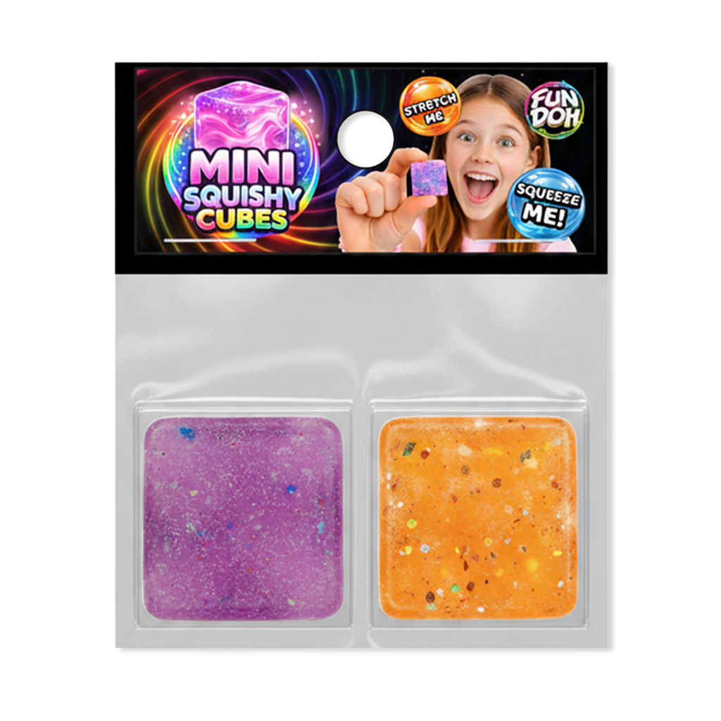 Fun Doh MINI Squishy Cube 2 Pack VIRAL Variety